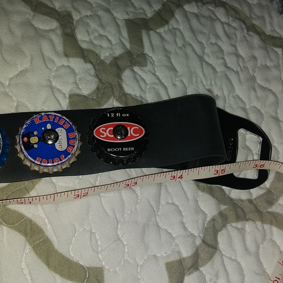 Retro bottle cap belt. 36 inches in length main image 6